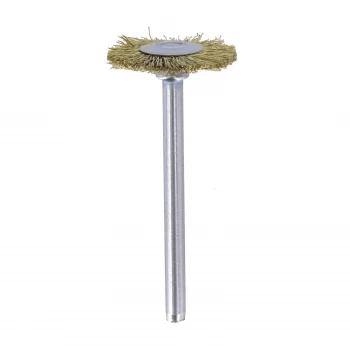 Image of Dremel Brass brush 19mm (535) Brass-plated steel wire Shank diameter 3.2mm 26150535JA 2 pcs