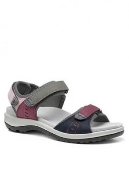 image of Hotter Walk Il Wide Fit Sandals - Mauve