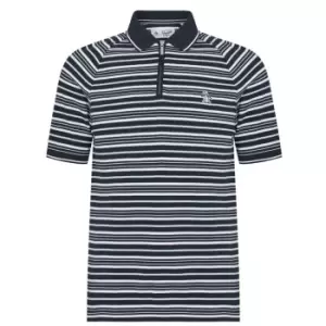 image of Original Penguin Zip Polo Mens - Blue