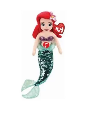 image of Ty Disney Princess Ariel Plush Doll 35m with Sound, One Colour