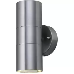 Image of Searchlight Lighting - Searchlight Coastal Marine Grade LED Outdoor&Porch Satin Silver (GU10 Led) 2 Light Stainless Steel Bulbsnotinc IP54