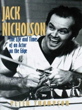 Image of Jack Nicholson by Peter Thompson Hardback