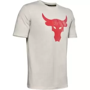 Image of Under Armour Project Rock Brahma Bull T Shirt Mens - White