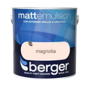 Image of Berger Matt Emulsion - Magnolia - 2.5L