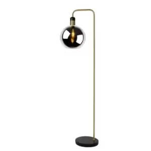 image of Julius Vintage Floor Lamp - Ø28cm - 1xE27 - Smoke Grey