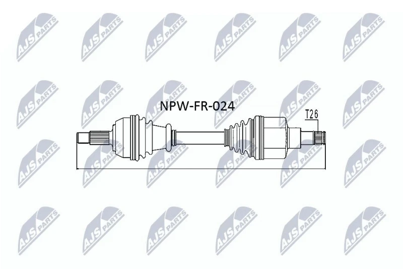 Image of NTY Drive shaft NTY NPW-FR-024