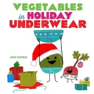 Image of vegetables in holiday underwear