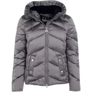 Image of Barbour International Motegi Quilted Jacket - Silver