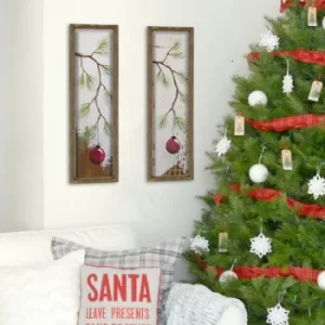 Image of YBS037 Multicolor Decorative Framed MDF Painting (2 Pieces)