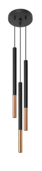 Image of Mozaica Cluster Drop Pendant Light Black, Copper G9