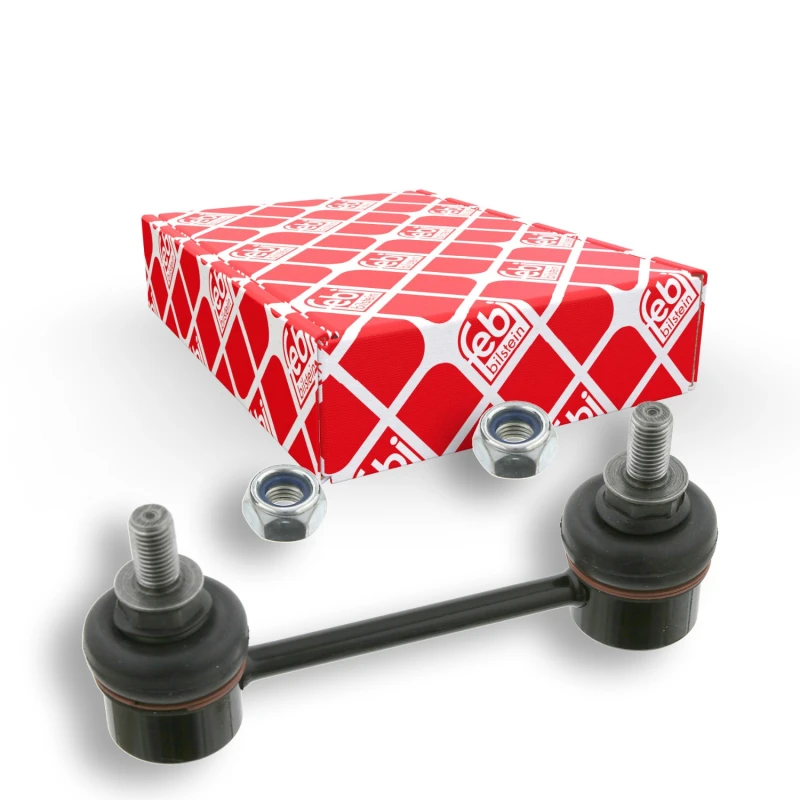 Image of FEBI BILSTEIN 27305 Anti-roll bar link OE Turbo NEW, Rear Axle Right Steel Link Stabiliser (3229)