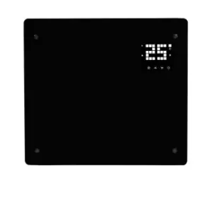 Image of Devola Designer 1.5kW LOT 20 Compliant Glass Panel Heater WiFi Compatible Black - DVPW1500B