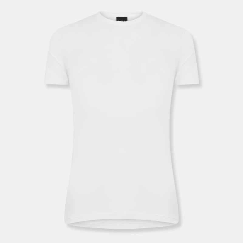 Image of Boss Mens Spirit Regular Fit T-Shirt White male S