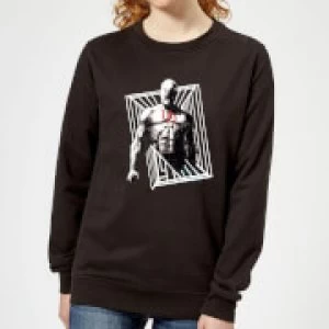 Image of Marvel Knights Daredevil Cage Womens Sweatshirt - Black
