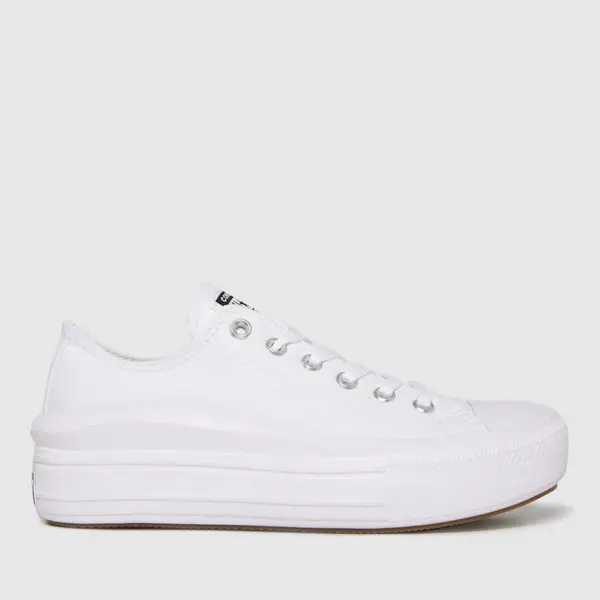 Image of Converse all star move ox trainers in white White UK 6 (EU 39)