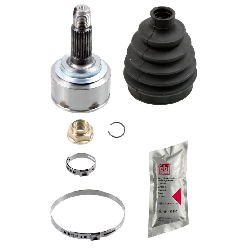 Image of FEBI BILSTEIN 185233 CV Joint Wheel Side, with nut, with grease Joint Kit,drive shaft (5)