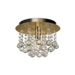 Image of Ceiling lamp Acton Antique brass 1 bulb 18cm