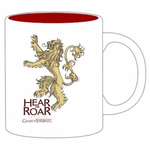 image of Game of Thrones Lannister cup white And Red