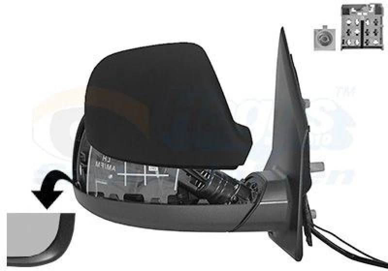 Image of VAN WEZEL Wing mirror VAN WEZEL 5791806