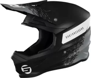 image of Shot Furious Roll Motocross Helmet, black-grey Size M black-grey, Size M