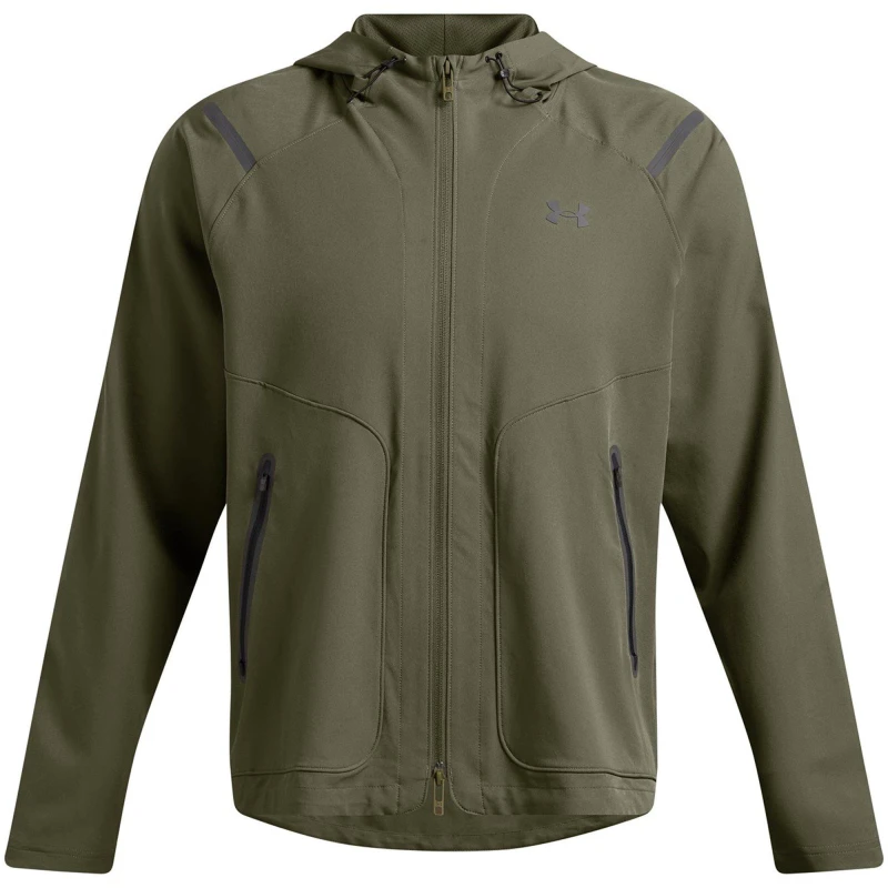 Image of Under Armour Mens Unstoppable Tracksuit Top Green/Black male 2XL