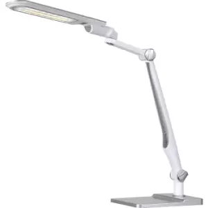 image of Hansa MULTIFLEX LED desk lamp, dimmable, silver/white