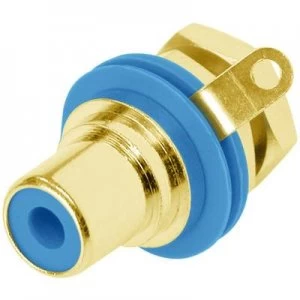 image of RCA connector Socket vertical vertical Number of pins 2 Blue Rean AV NYS367 6 CON