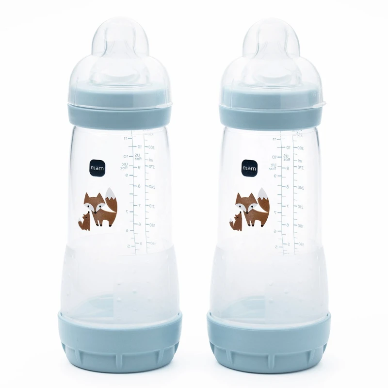 Image of MAM Mam Anti Colic 320ML Bottles 2 Pack - Blue
