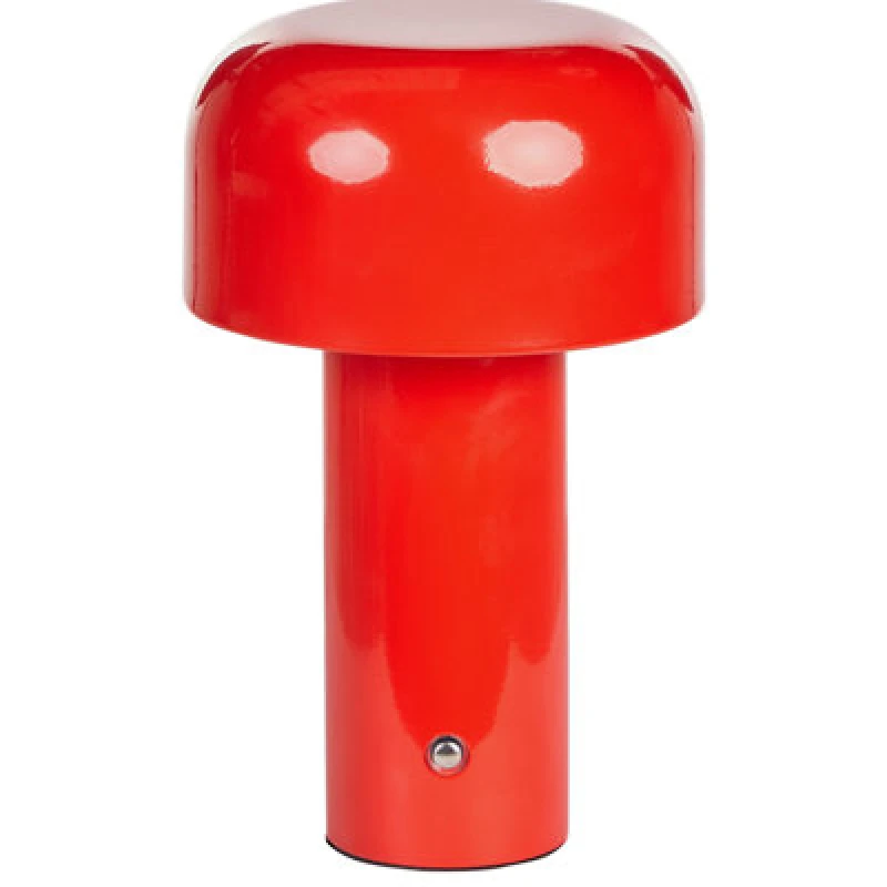 Image of Beliani Wireless LED Table Lamp Besos With Dimmer Metal Red