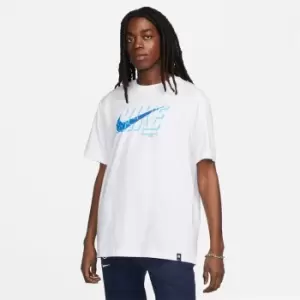 Image of Nike Chelsea Repeat Short Sleeve T-Shirt Mens - White