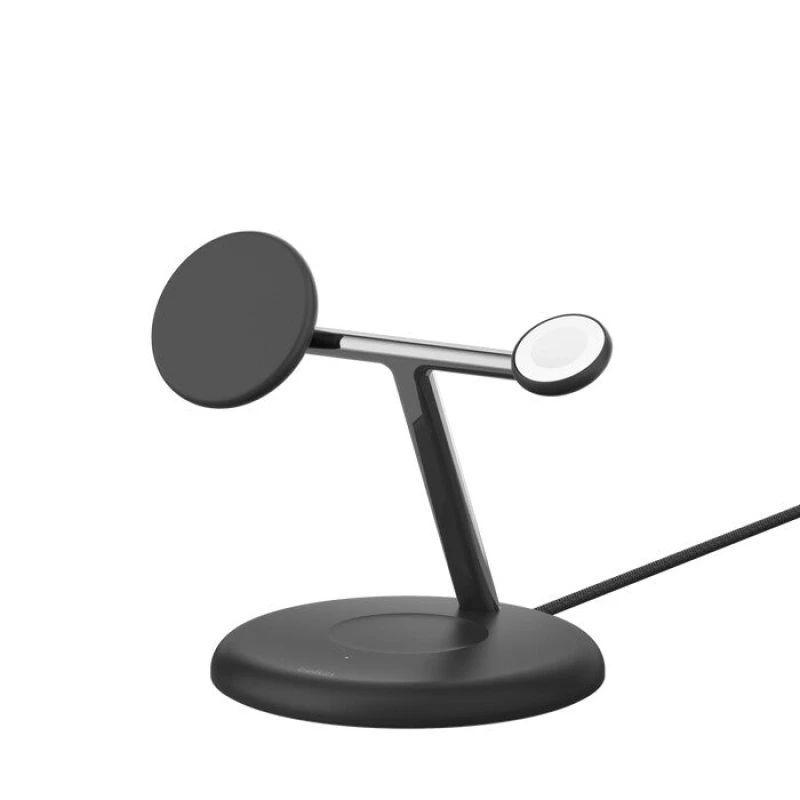 Image of Belkin 3 in 1 MagSafe Compatible Qi2 Wireless Charger -Black