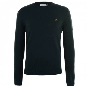 image of Farah Vintage Rosecroft Knitwear Jumper - Emerald 350