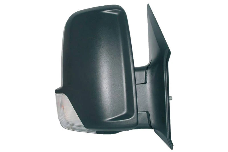 Image of PRASCO ME9197003 Wing mirror Right, black, Manual, Convex Outside Mirror (50)