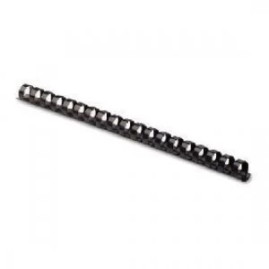 Image of Fellowes Apex 6200102 Black Plastic Comb 6mm 100pk