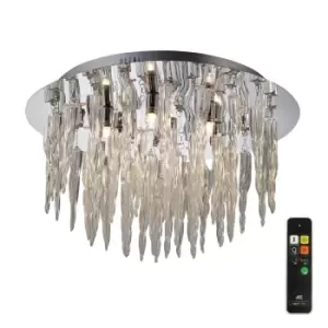 image of Tropez Ceiling 6 Light G9 RGB LEDs And Remote Control Polished Chrome/Glass