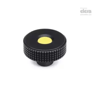 Image of ELESA Diamond knurled knob-MBT.30 B-5-C2 Orange