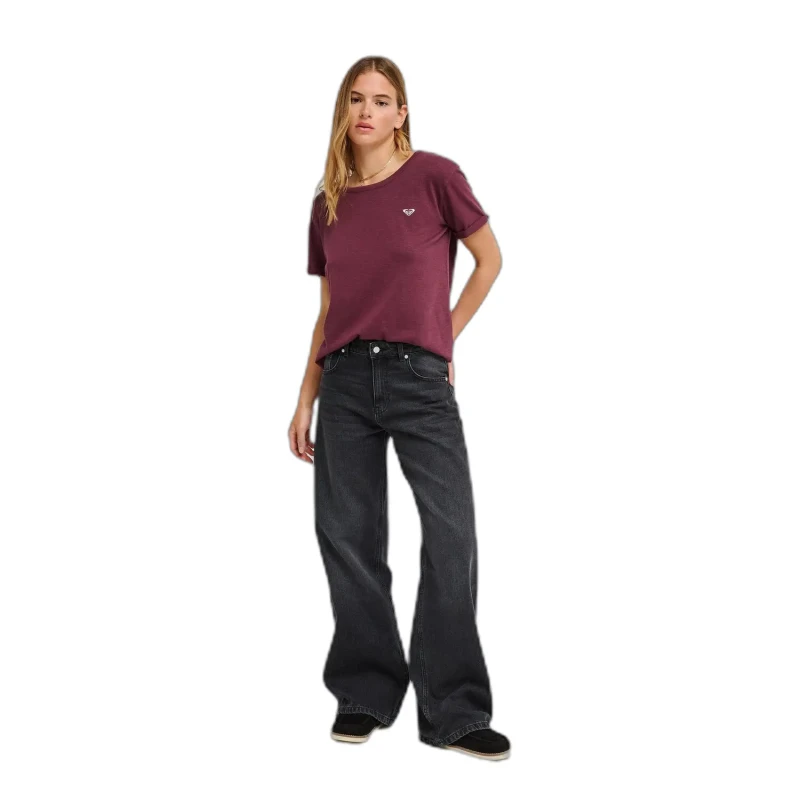Image of Roxy Loose Womens Jeans Roxy Surf Crush Noir Female 38