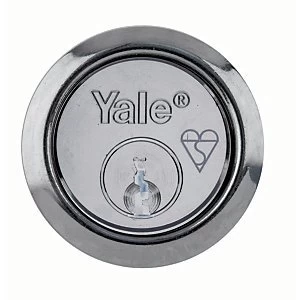 image of Yale P-X52KP-CH British Standard Rim Cylinder Lock - Chrome