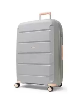 image of Rock Luggage Tulum NG63806 8 Wheel Large Grey Suitcase