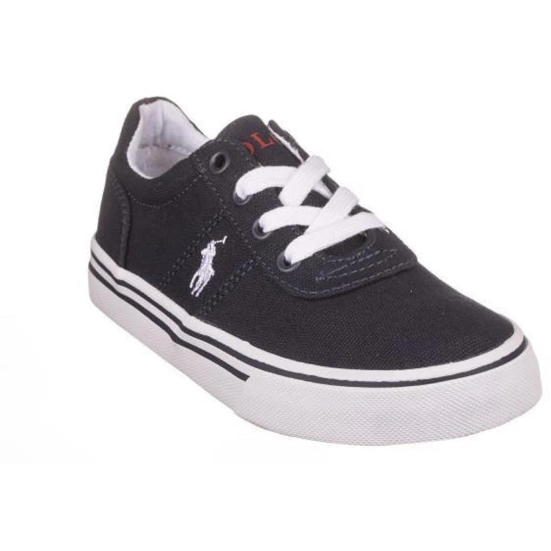 Image of Polo Ralph Lauren Hanford Canvas Trainers White/Navy PP male 4 (36)