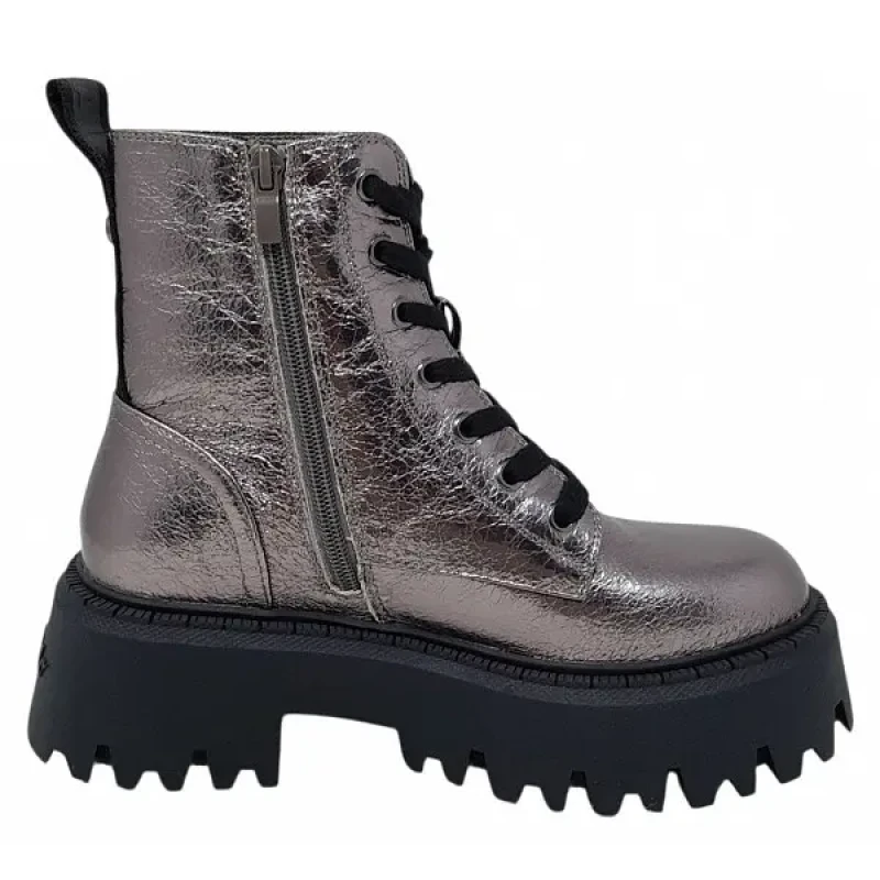Image of Buffalo Womens boots Buffalo Aspen Lace Up Mid Argente Female 40