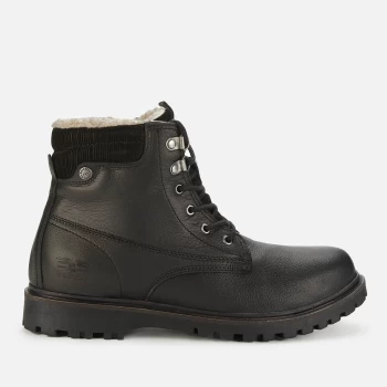 Image of Barbour Mens Macdui Waterproof Leather Lace Up Boots - Black - UK 9