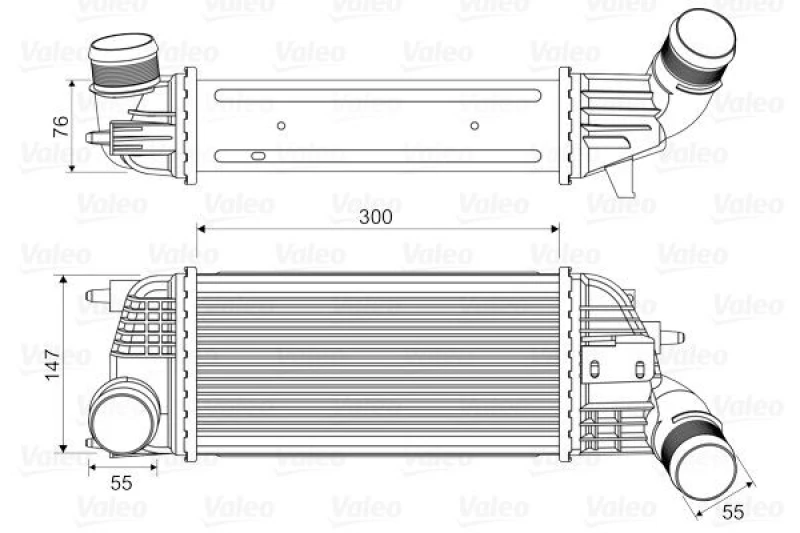 Image of Intercooler VALEO 818620