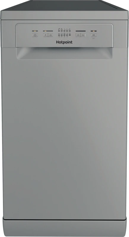 Image of Hotpoint HP2FE10CS90SUK Slimline Dishwasher - Silver - E Rated