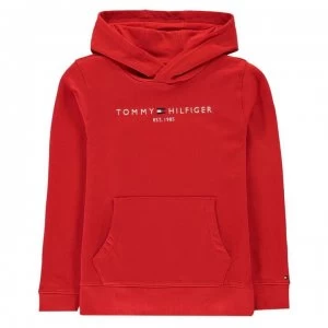 image of Tommy Hilfiger Tommy Logo Hoodie - Crimson XNL