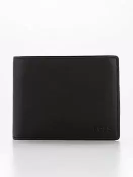 Image of Boss Asolo Leather Wallet With Coin Pocket - Black