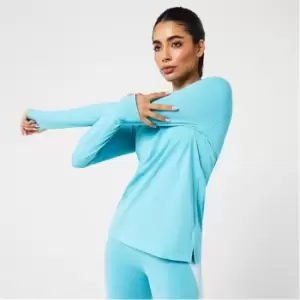 Image of LA Gear Long Sleeve T Shirt Womens - Blue