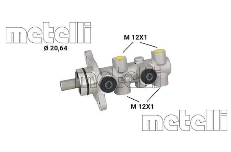 Image of METELLI Brake master cylinder METELLI 05-1226