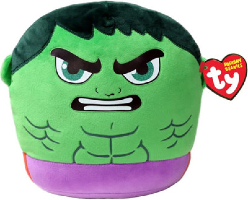 Image of Ty Marvel Squishy Beanie Cushion The Hulk