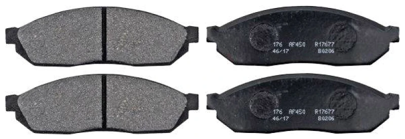 Image of A.B.S. 36156 Brake pad set without integrated wear sensor Brake Pad Set,disc brake (402)